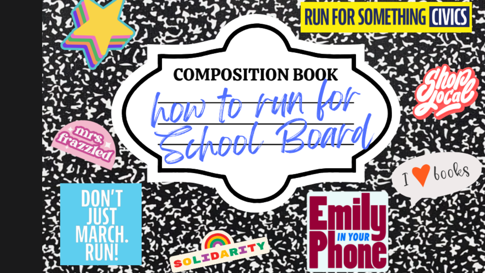 how to run for school board composition notebook